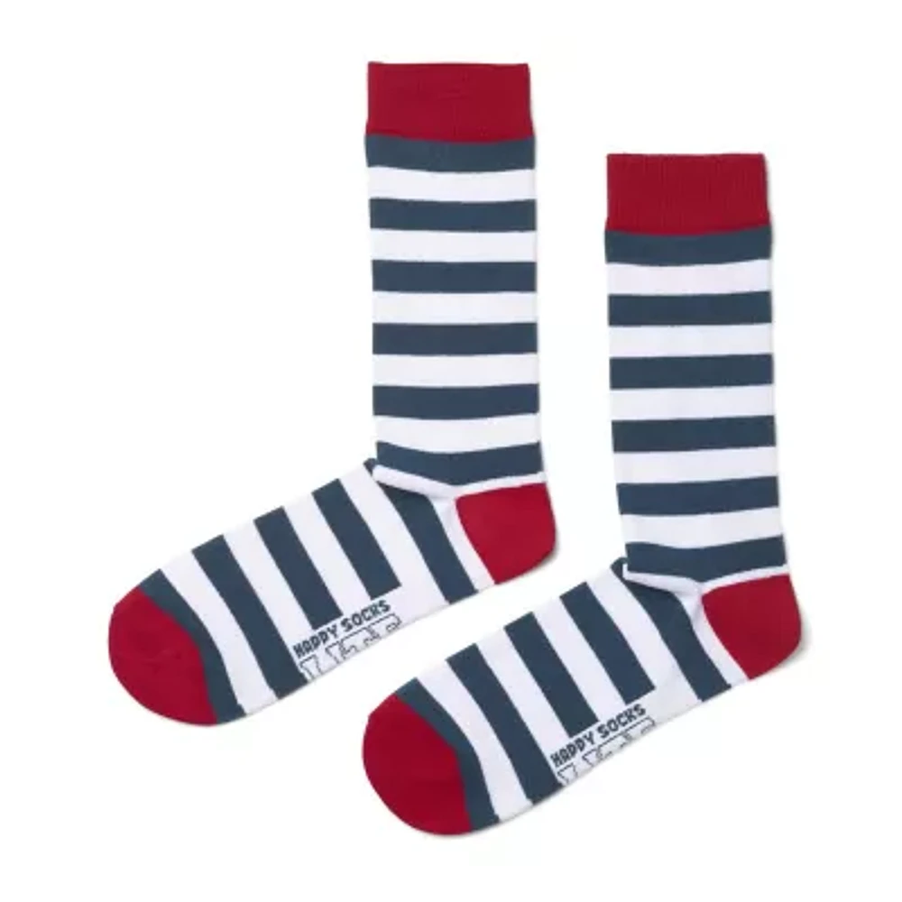 Happy Socks LITE Stripes 1 Pair Crew Socks Mens