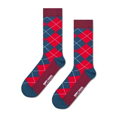 Happy Socks LITE Argyle 1 Pair Crew Socks Mens