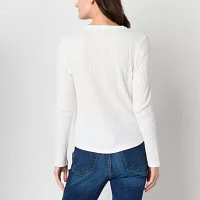 Frye and Co. Womens Long Sleeve Henley Shirt