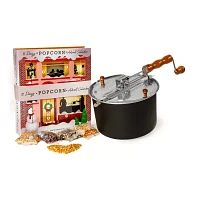 Wabash Valley Farms 12 Days Of Holiday Popping Advent Calendar & Whirley Pop Stove Top Popcorn Popper Food Set