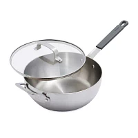 Bobby Flay Stainless Steel 3.57-qt. Saute Pan with Lid