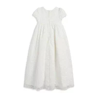 Mia & Mimi Baby Girls Christening 2-pc. Short Sleeve Puffed A-Line Dress