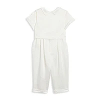 Mia & Mimi Christening Baby Boys 3-pc. Short Sleeve Romper