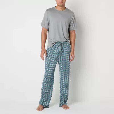 Ande Mens Crew Neck Short Sleeve 2-pc. Pajama Sets