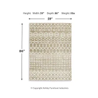 Signature Design by Ashley® Bunchly Washable Indoor Rectangular Area Rug