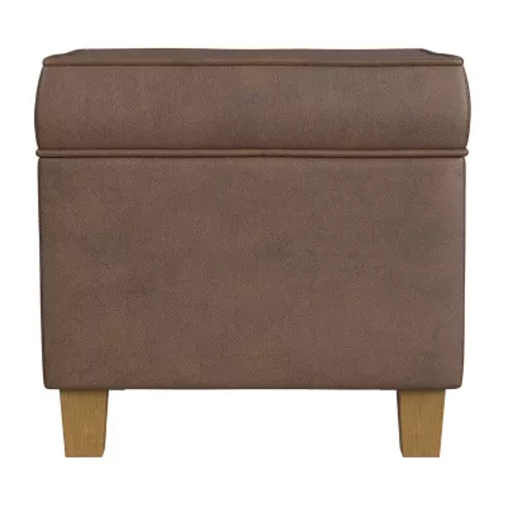 Homepop Storage Lift-Top Upholstered Ottoman