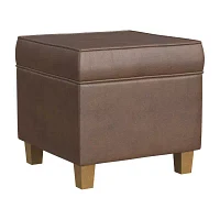 Homepop Storage Lift-Top Upholstered Ottoman