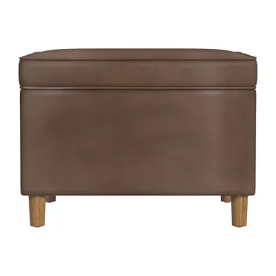 Homepop Dinah Storage Upholstered Ottoman