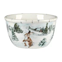 Certified International Winter's Frost 4-pc. Earthenware Ice Cream Bowl