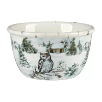 Certified International Winter's Frost 4-pc. Earthenware Ice Cream Bowl