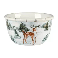 Certified International Winter's Frost 4-pc. Earthenware Ice Cream Bowl