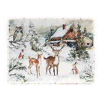 Certified International Winter's Frost Serving Platter