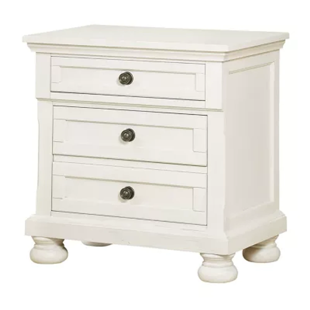 Wright 3-Drawer Nightstand