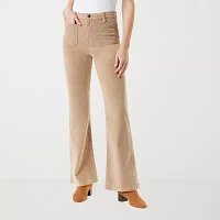 Gloria Vanderbilt Womens High Rise Flare Corduroy Pant