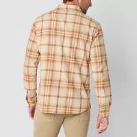 Frye and Co. Mens Regular Fit Long Sleeve Plaid Button-Down Shirt