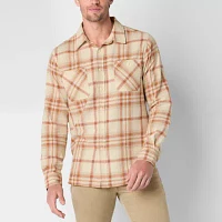 Frye and Co. Mens Regular Fit Long Sleeve Plaid Button-Down Shirt