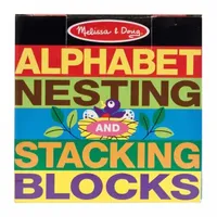 Melissa & Doug Alphabet Nesting And Stacking Blocks