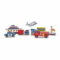 Melissa & Doug Vehicles Chunky Puzzle 10-pc. Non-Toxic Board Game