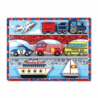 Melissa & Doug Vehicles Chunky Puzzle 10-pc. Non-Toxic Board Game