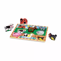 Melissa & Doug Farm Chunky Puzzle 9-pc. Non-Toxic Board Game