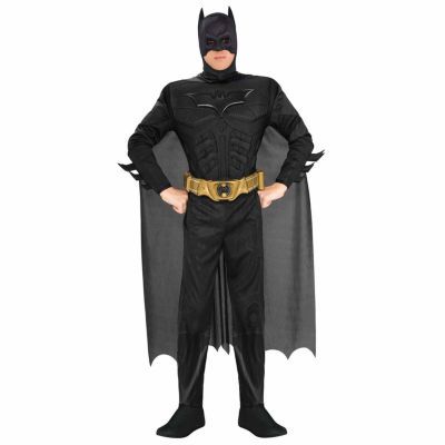 Mens The Dark Knight Rises Muscle Chest Deluxe Batman DC Comics 4-pc. Costume