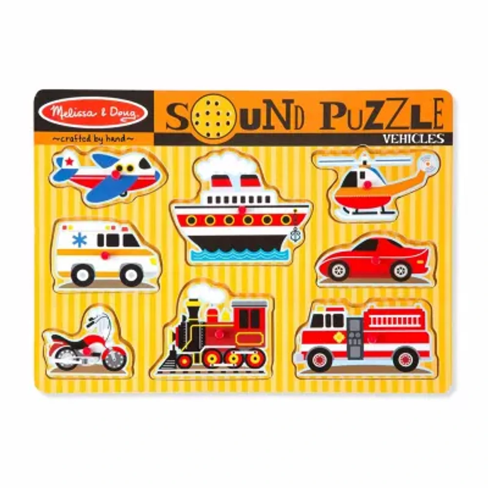 Melissa & Doug Vehicles Sound Puzzle Puzzle