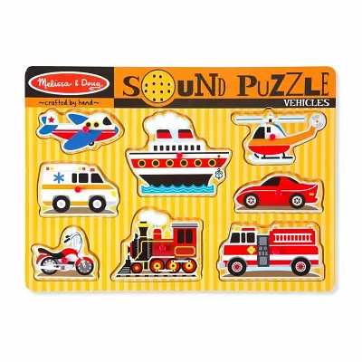 Melissa & Doug Vehicles Sound Puzzle Puzzle