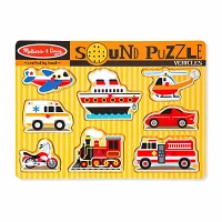 Melissa & Doug Vehicles Sound Puzzle Puzzle