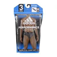 adidas Performance Stretch Cotton Mens 3 Pack Boxer Briefs