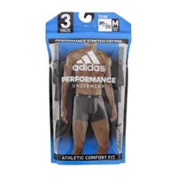 adidas Performance Stretch Cotton Mens 3 Pack Trunks