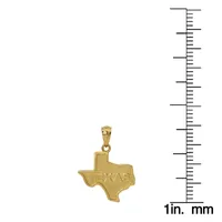 "Texas" Womens 14K Gold Pendant