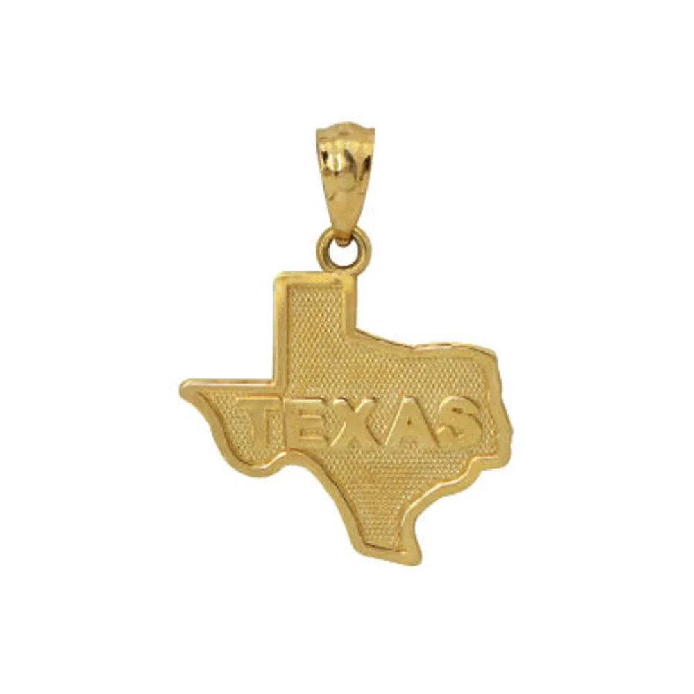 "Texas" Womens 14K Gold Pendant