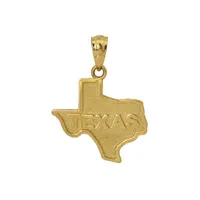 "Texas" Womens 14K Gold Pendant