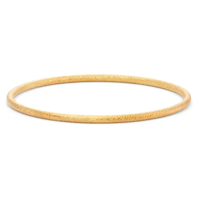 14K Gold Over Silver Bangle Bracelet