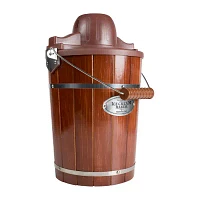 Nostalgia 6-Quart Wood Bucket Ice Cream Maker