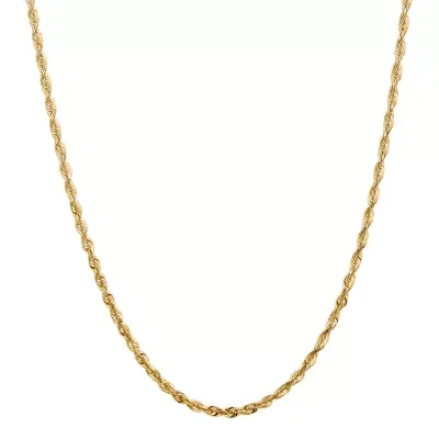 Inch Hollow Rope Chain Necklace