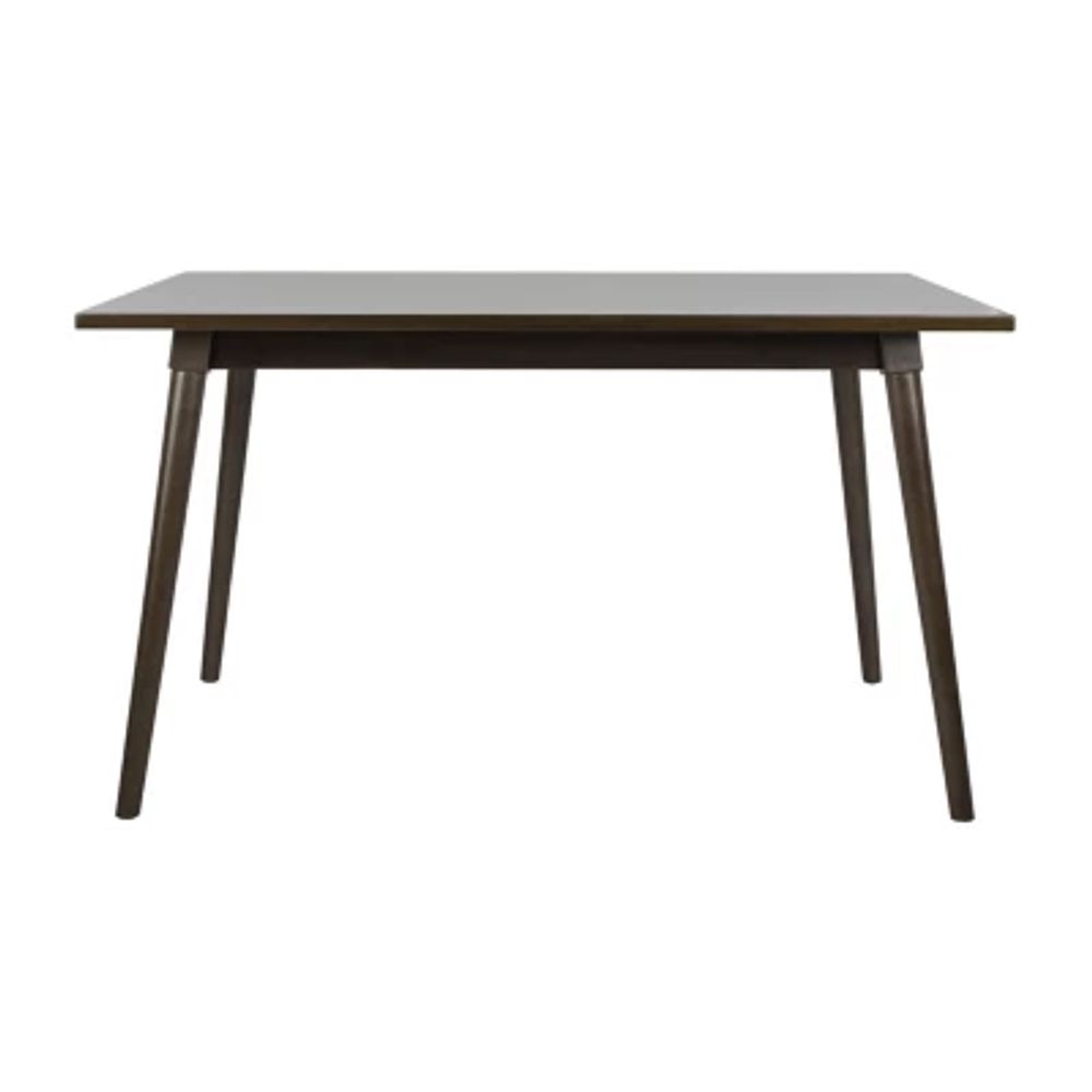 Tia Collection Rectangular Wood-Top Dining Table