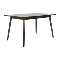 Tia Collection Rectangular Wood-Top Dining Table