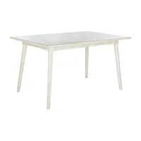 Tia Collection Rectangular Wood-Top Dining Table