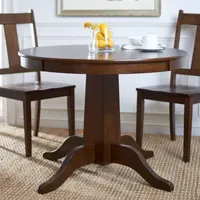 Sergio Collection Round Wood-Top Dining Table