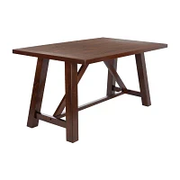 Ainslee Collection Rectangular Wood-Top Dining Table