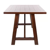 Ainslee Collection Rectangular Wood-Top Dining Table