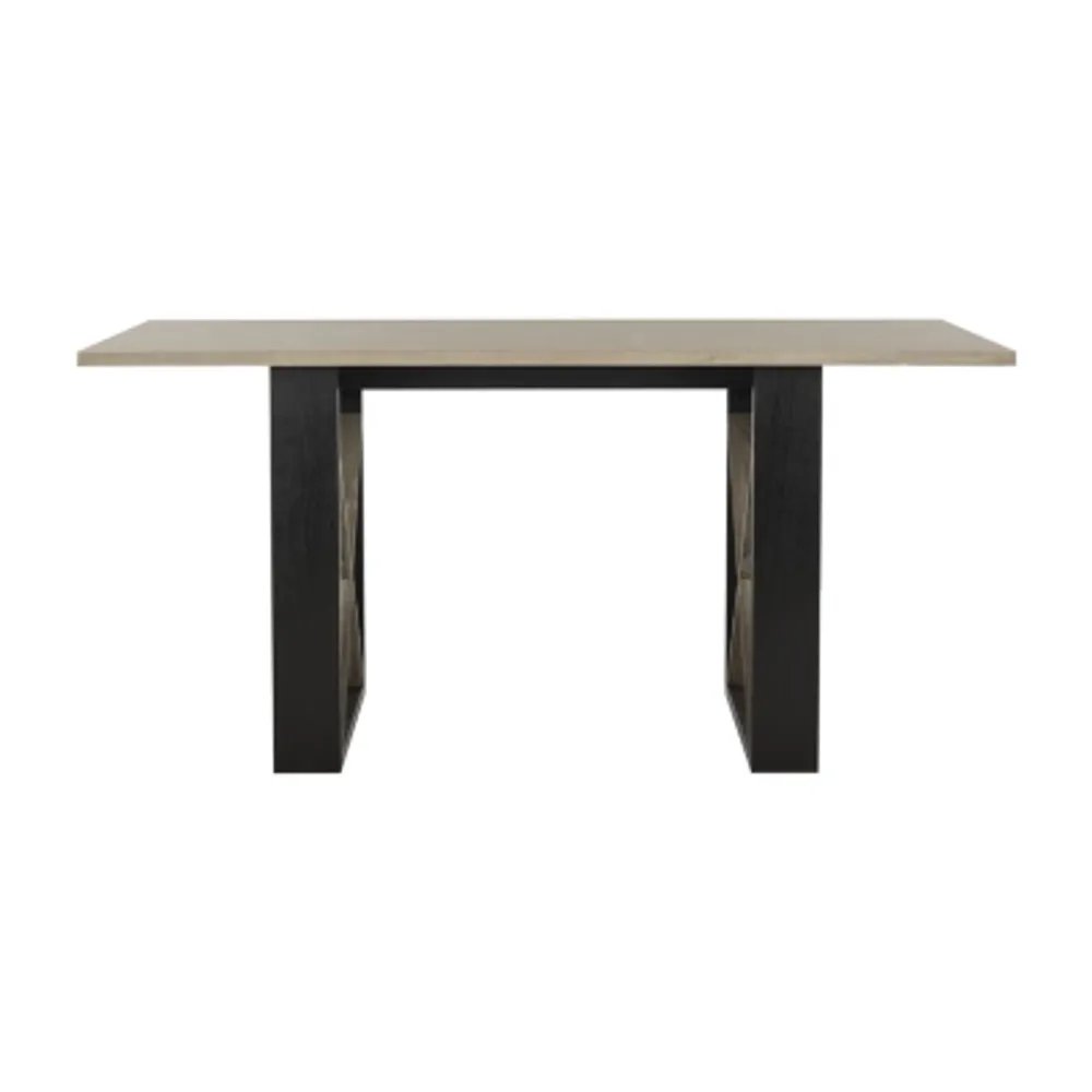 Monty Dining Collection Rectangular Wood-Top Dining Table
