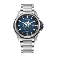 Citizen Avengers Marvel Mens Silver Tone Stainless Steel Bracelet Watch Aw1651-52w