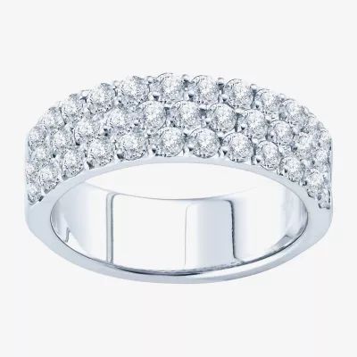 2 CT.T.W. Natural Diamond Three-Row Band