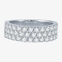 2 CT.T.W. Natural Diamond Three-Row Band