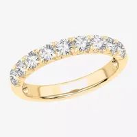 9-Stone (H-I / Si1-Si2) 2 CT. T.W. Lab Grown White Diamond 14K Gold Wedding Band