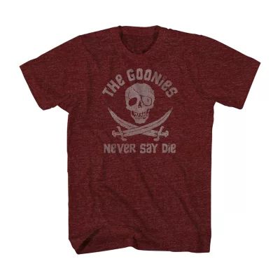 Goonies Never Die Mens Crew Neck Short Sleeve Regular Fit Graphic T-Shirt
