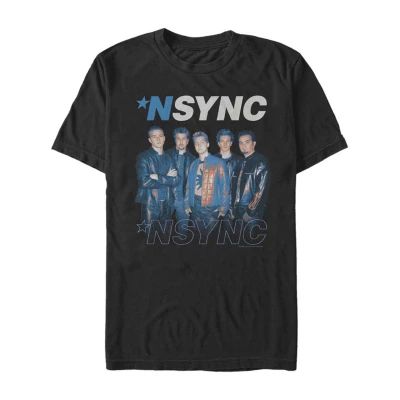 Nsync Mens Crew Neck Short Sleeve Classic Fit Graphic T-Shirt