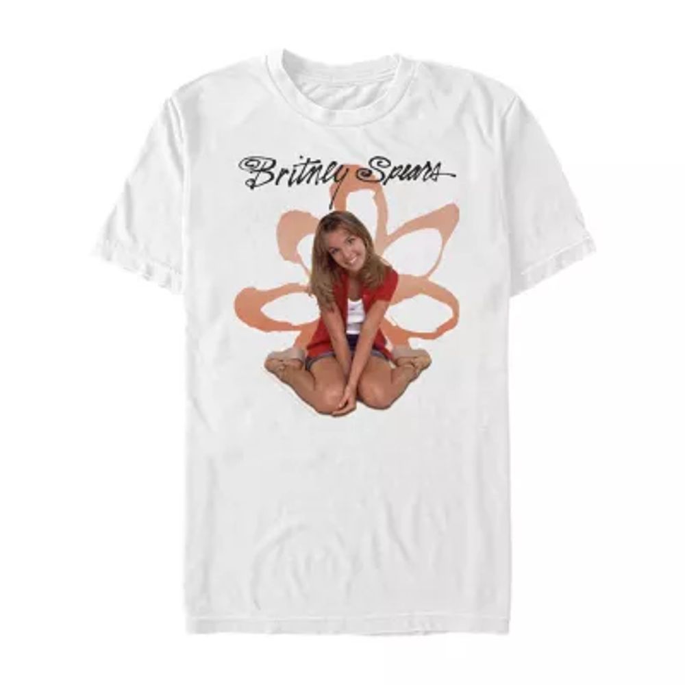 Britney Spears Mens Crew Neck Short Sleeve Classic Fit Graphic T-Shirt